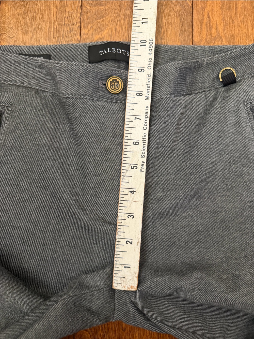 Talbots Skinny Ankle Pants Women's Size 2 Gray Twill Stretchy Comfort - Picture 5 of 10